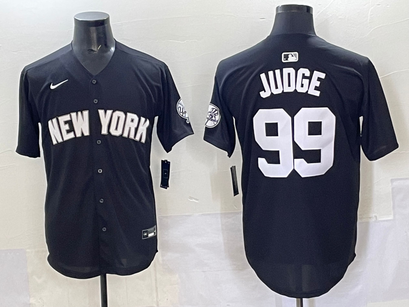 Men 2025 New York Yankees #99 Judge black Nike MLB Jersey style 725003->new york yankees->MLB Jersey
